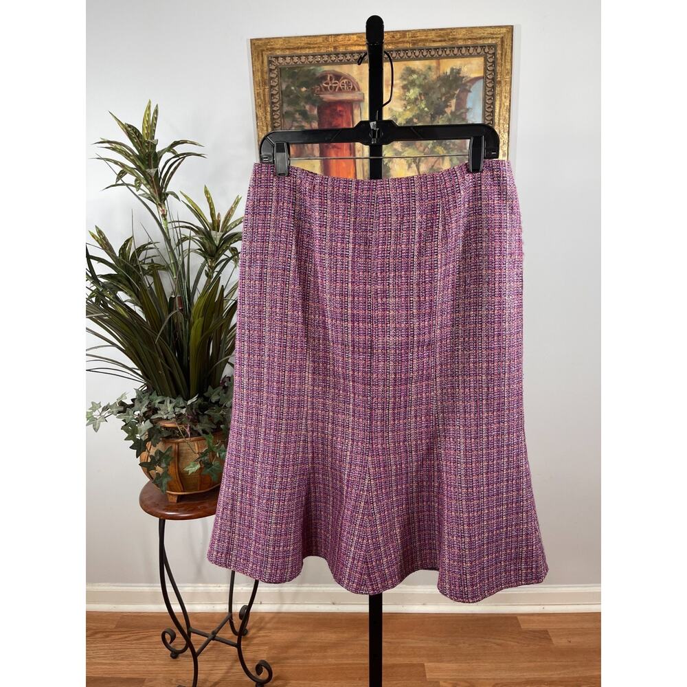 David's Flared Skirt Women's Size 10 Pink Grandmacore Dark Academia Preppy